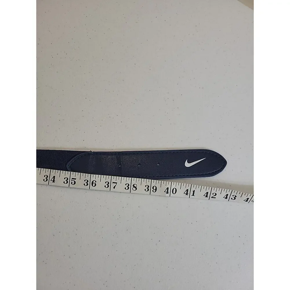 Nike Navy Blue Adjustable Stretch Athletic Softball Baseball Belt Men's Size 43
